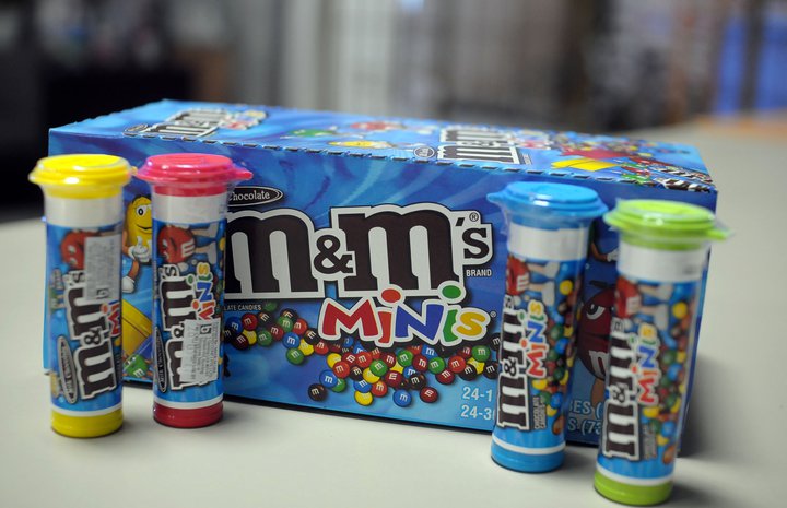 Mini M&M Chocolate Candy Tube